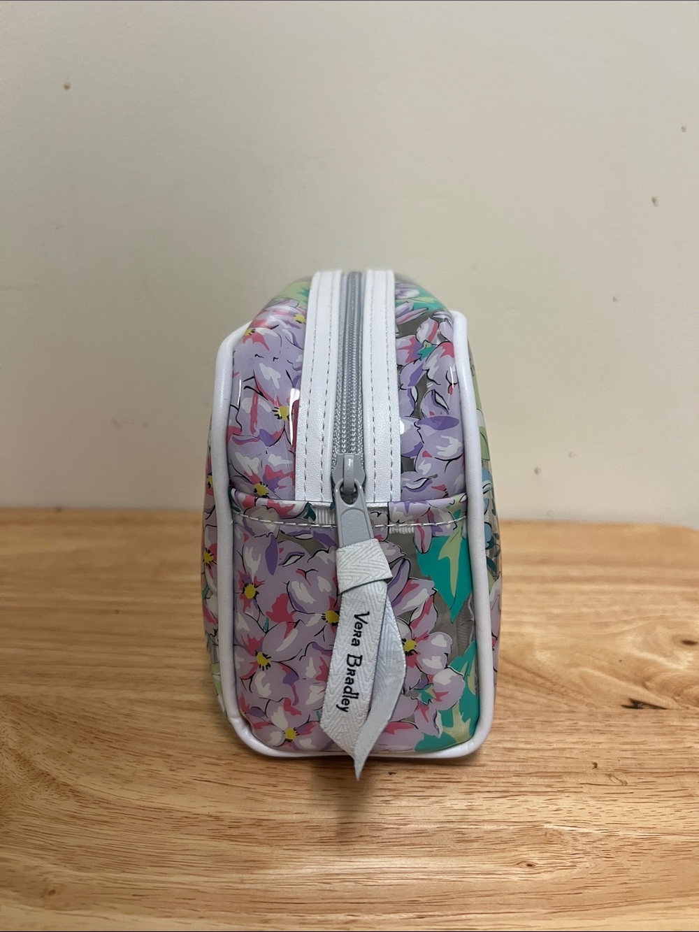 Vera Bradley Pastel Floral Vinyl Cosmetic Pouch - Picture 2 of 3